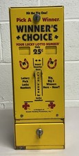 Vintage Winners Choice 25 Cent Coin Op Lotto Vending Machine W Keys