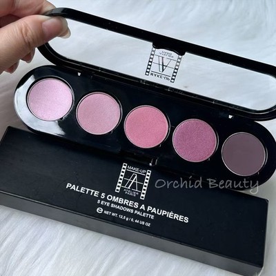 New Make-Up Atelier Paris 5 Eyeshadow Palette T10~Brown Mauve~Full Size 12.5 g