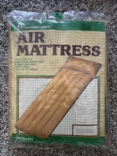 Vtg Academy Broadway Heavy Duty Vinyl Air Mattress 30 x 74 930 Swim Float Pillow