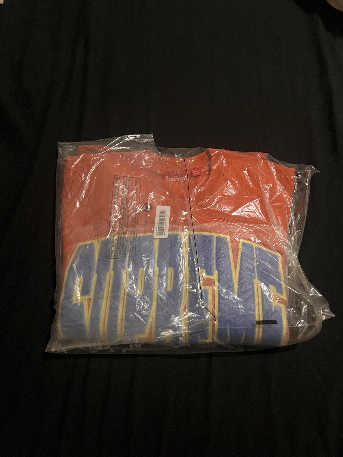 Supreme Crew Neck Sweater Size Large Color Orange  Brand New !!!