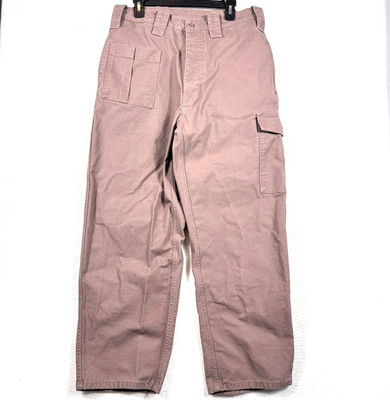 Levis Skateboarding Mens 34x32 Heavy Relaxed Canvas Utility Cargo Pants Mauve