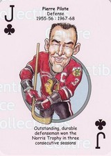 2017 Chicago Blackhawks Heroes Playing Card #11 Pierre Pilote