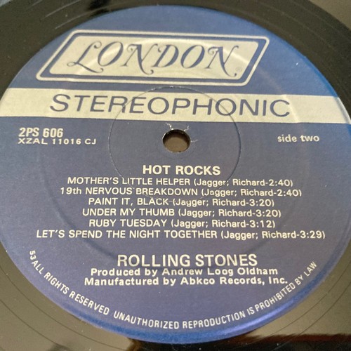 ROLLING STONES HOT ROCKS FIRST PRESS TWO VINYL LP RECORD ALBUM PLAY TESTED 1971 - Picture 7 of 15