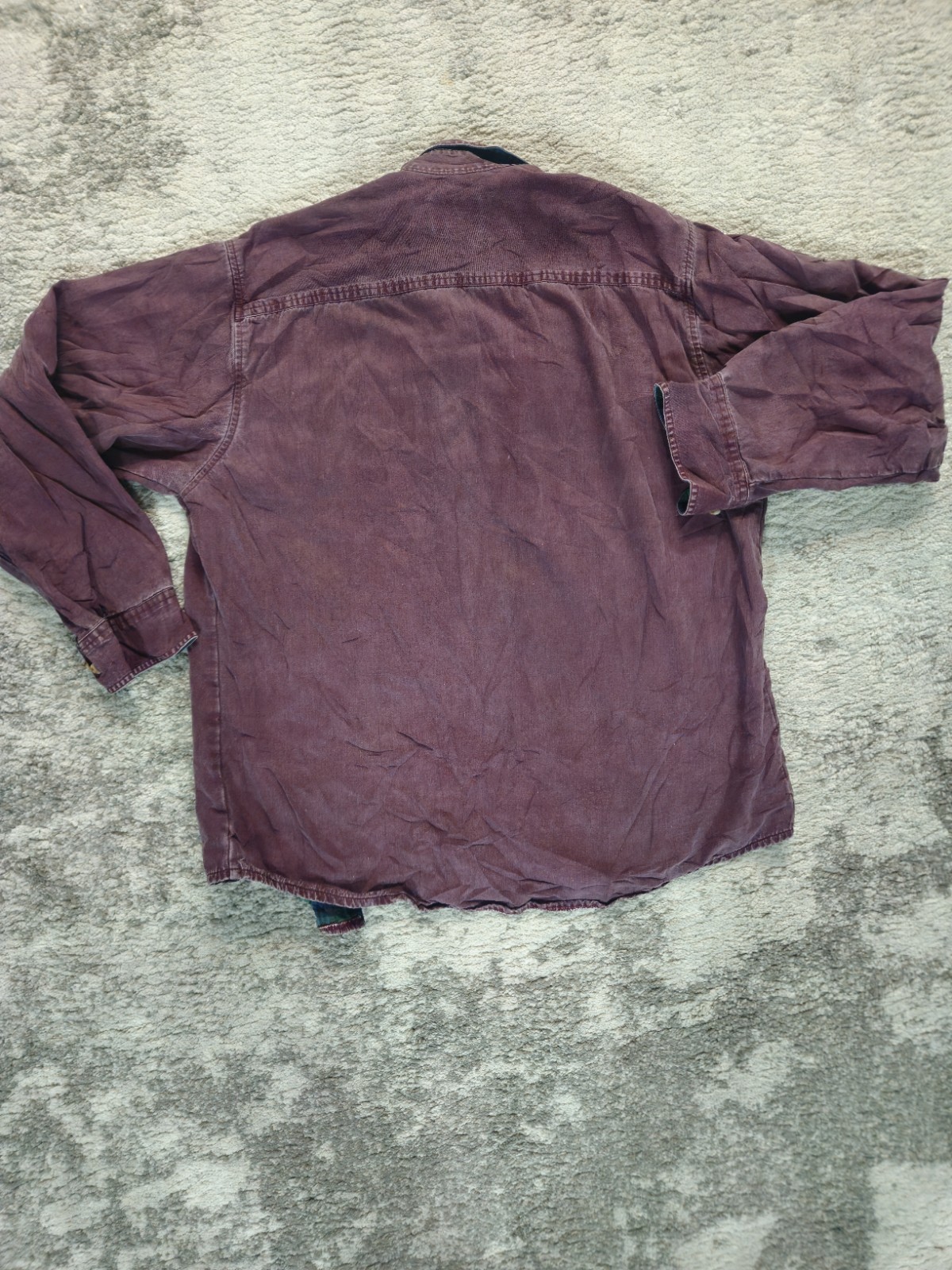 Vintage Cabelas Roughneck Canvas SIZE L Shirt Jacket Flannel Shirt Lined image 2