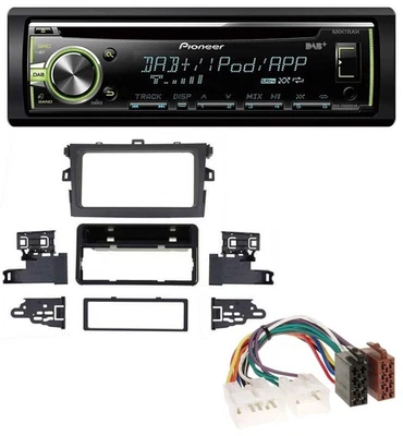 Pioneer DAB USB MP3 AUX CD Autoradio für Toyota Corolla 2009-2012 silber - Bild 1 von 4