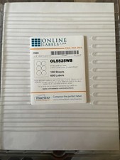 2.875" Circle labels, white gloss for laser, round labels, PARTIAL BOX - READ
