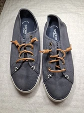 Sperry Canvas Women's Navy Boat Shoes Size 8