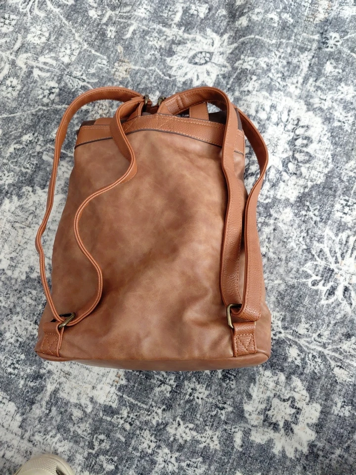 Brown Leather Rucksack - Next - Image 3 of 4