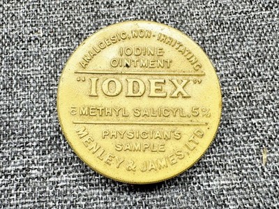 VINTAGE IODEX SALBE DOSE ÄRZTE PROBE MENLEY JAMES JOD ANALGETIKUM
