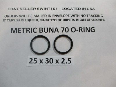 25mm ID x 30mm OD x 2.5mm thick O-ring.  Buna-70.   Quan 2.