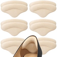 6 Pairs Heel Pads Heel Grips Liner for Loose Shoes, Heel Cushion Pads Heel In...