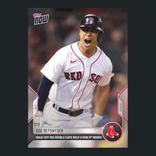 Rob Refsnyder - 2022 MLB Topps Now Card 824 - Print Run: 246 Boston Red Sox