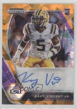 2021 Panini Prizm Draft Picks Orange Ice Kary Vincent Jr #DPA-KVI Auto 18t1