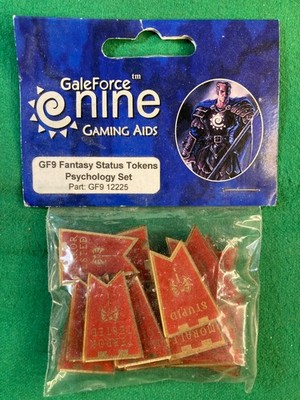 GALE FORCE NINE (GF9) SPIELHILFEN - FANTASY STATUS TOKENS (PSYCHOLOGIE SET)