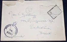 GB 1942 KGVI WW2 Active Service Cover FPO 67 Postage Due Taxed To Pay handstamp