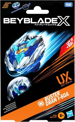 新品未開封品 戰鬥陀螺 BEYBLADE X ドランバスター1-60A 8個 Authentic HASBRO Beyblade X | Buster Dran 1-60A UX Starter Pack