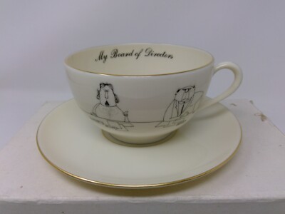 Lenox China Oversize Cup & Saucer - My Board of Directors by Blake Hampton