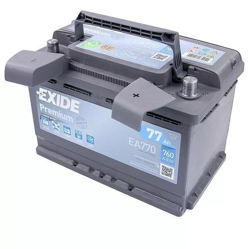EXIDE EA770 BATERÍA DE COCHE PREMIUM CARBON BOOST 77AH 760A 12V +DX = FIAMM 80AH - Imagen 3 de 9