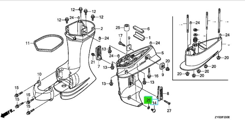 Boat Motor Repair Kit Water Pump Impeller Kit For Honda