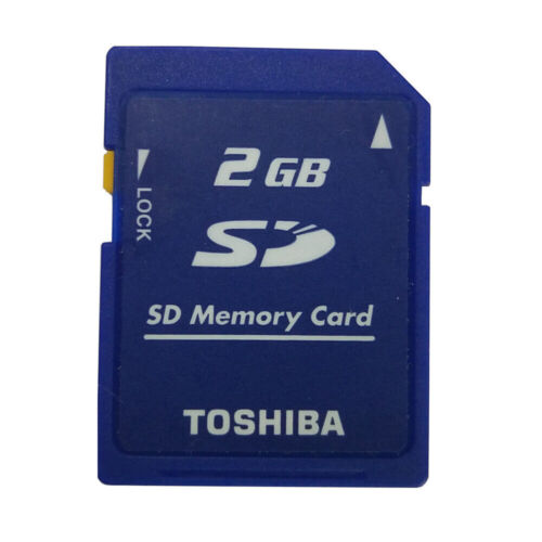 2GB SD TOSHIBA SECURE DIGITAL CLASS 4 STANDARD SD-M02G MIT GEHÄUSE - Afbeelding 1 van 2