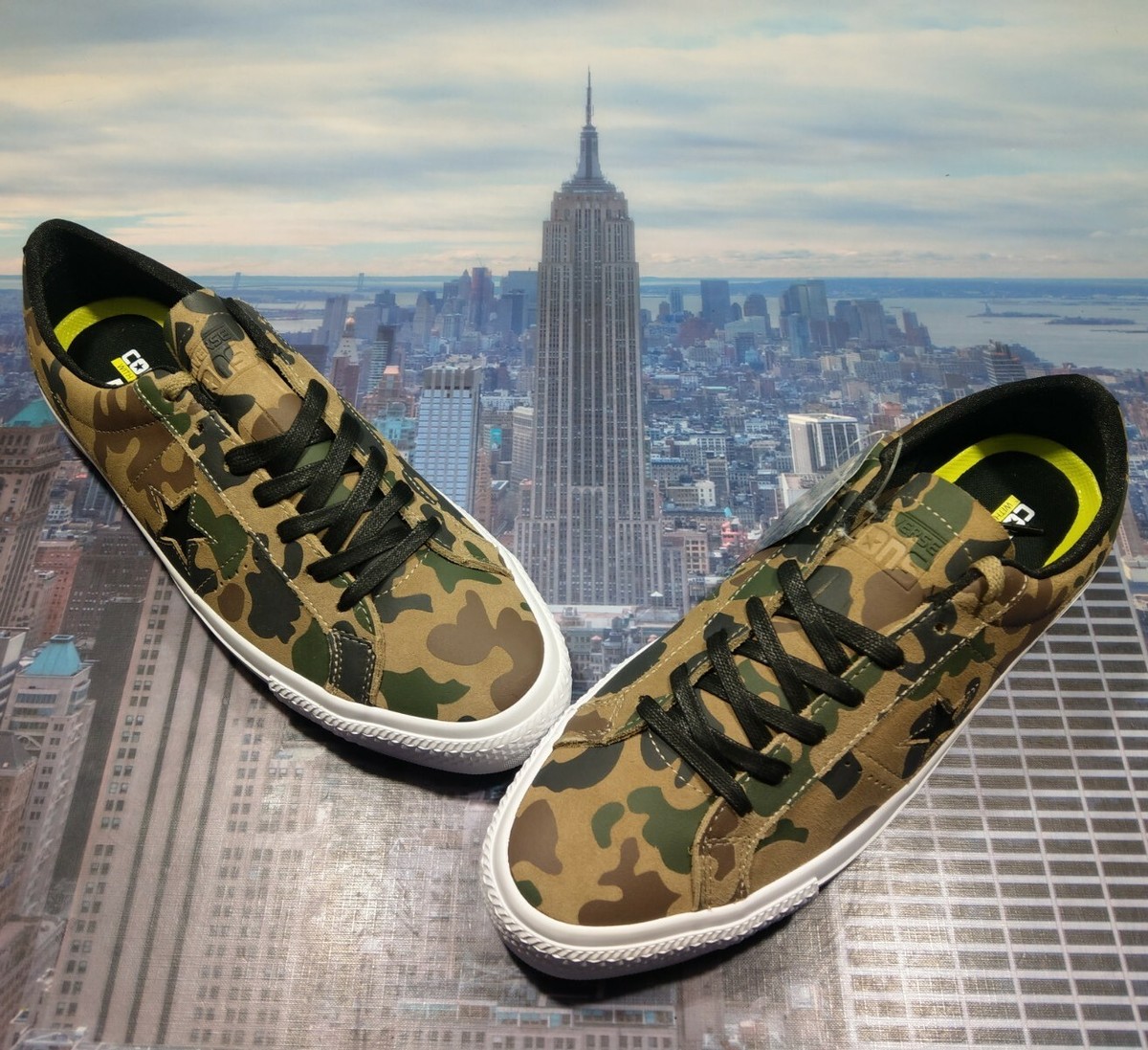 Converse One Star Pro Ox Low Top Camo Sandy/Chocolate Mens Size