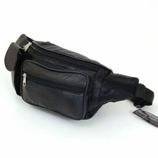 Genuine Leather Fanny Pack Waist Phone Pouch Travel Hip Jogger Belt