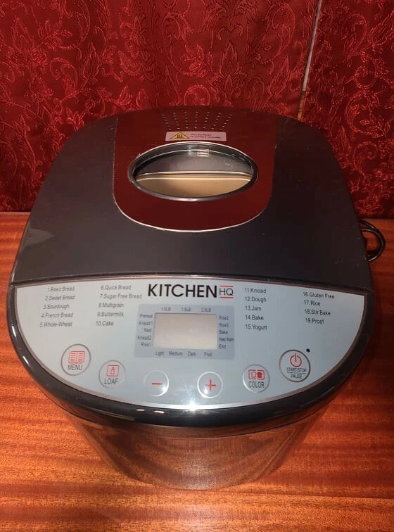 Kitchen HQ 2 LB Breadmaker with 19 Presets, Black MBF-020