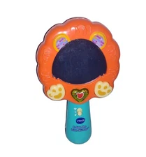 Vtech I See Me Lion Mirror Lights Up Plays Music Heartbeat Sound Orange Green