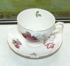 Vintage Gainsborough bone China Cup and Saucers Amoretta Rose 
