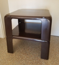 2 Couchtische B&B Italia Quattro Gatti von Mario Bellini 1960er dunkelbraun