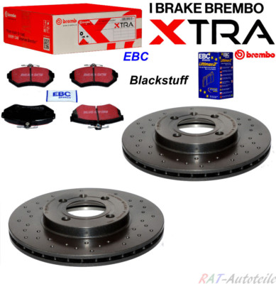 Bremsscheiben SET Brembo EXTRA+EBC Vorne VW Golf III IV Jetta II Lupo Passat