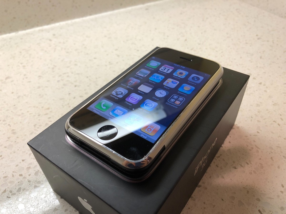 iPhone 2G 8GB iOS1.0 IMEI一致箱入りフルセット APPLE iPhone 1 ~ 1st