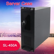 4U Server Cabinet Case 4U Chassis Rackmount Server Case 7x 3.5 HDD Slot With Fan