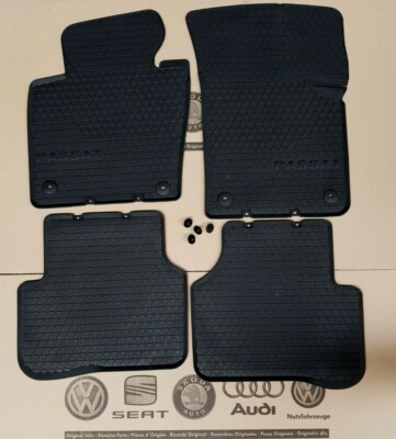 original VW Passat CC Fußmatten 4 Gummimatten vorne hinten rubber mats 3C B6 B7