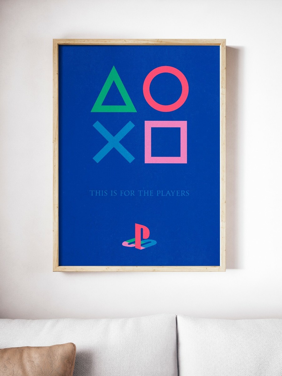 Playstation Controller Poster Playstation Stampa Playstation Wall Art Video Game Art Decor PS4 Wall Art PS4 Brevetto Stampa #WB014 (30 cm x 40 cm, Blueprint