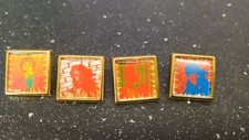 THE STRANGLERS - 4 x METAL PIN BADGES - NO MORE HEROES - FREE POSTAGE