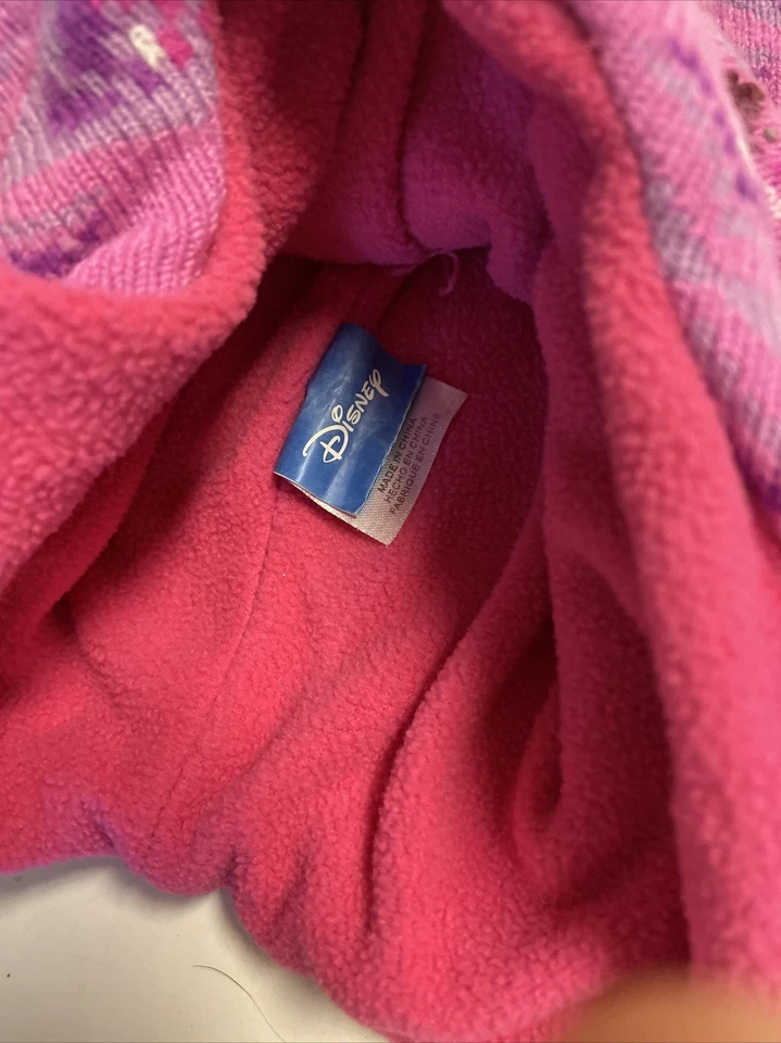 Frozen knit snow ski hat pink anna elsa ear tassle pom warm DISNEY osfa kids - Image 3 of 3