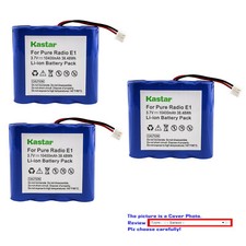Kastar Replacement Battery for Pure E1  Pure Evoke Mio Union Jack Digital Radio