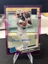 2023 Panini Clearly Donruss - Kendre Miller Rated Rookie Purple Auto /175 Saints