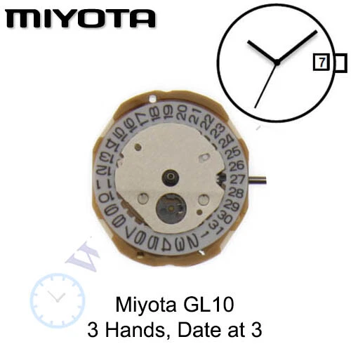 Genuine Miyota GL10 GL12 Watch Movement Japan Multiple
