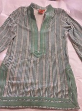 NEW Tory Burch Oceanic Corossol Terry Print Swim Coverup - XS