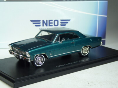 (KI-01-30) Neo Scale Models Chevrolet Nova SS grünmetallic 1966 in 1:43 in OVP