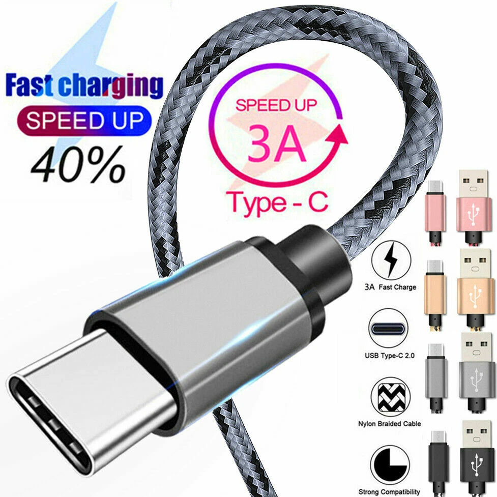 Type C Usb Cable Usb C Cable Tape C Charging Wire 2m 3m Long Cable