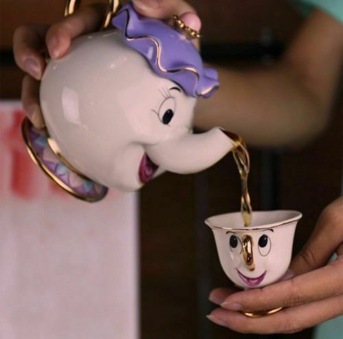 Beauty and The Beast Tea Set Mrs Potts Chip Teapot Cup Ceramics Creative Gift US for sale online