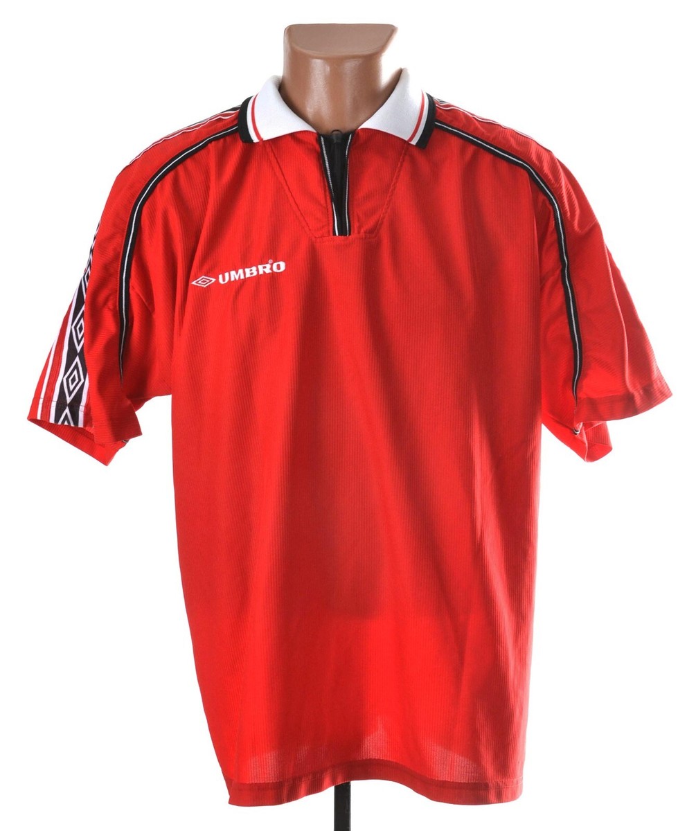 UMBRO 1998/2000 RED TEMPLATE SHIRT JERSEY SIZE L ADULT MANCHESTER