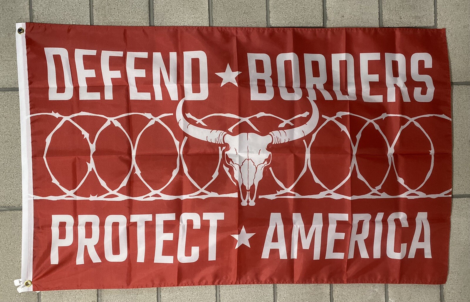Defend The Border Protect America Flag Free Ship Vote Republican USA ...