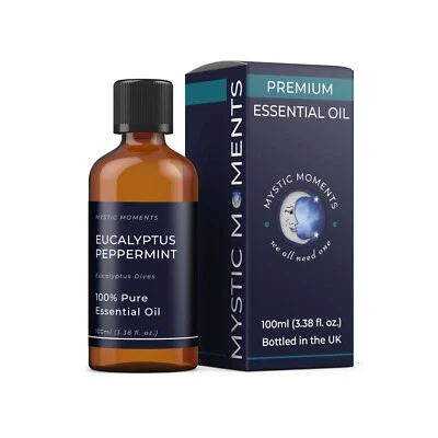 Mystic Moments Eucalyptus Menthe Poivrée Huile Essentielle - 100ml - Photo 1/4