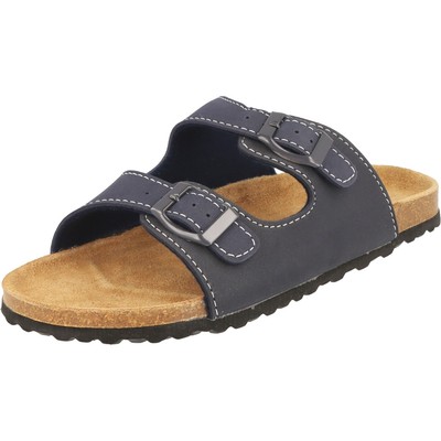 Supersoft Kinder Schuhe Sandalen Hausschuhe Leder-Fußbett 474-002 blau NEU