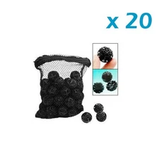 1000 pcs Aquarium 1" Bio Balls FREE Bag Filter Media Wet/Dry Koi Fish Pond Reef