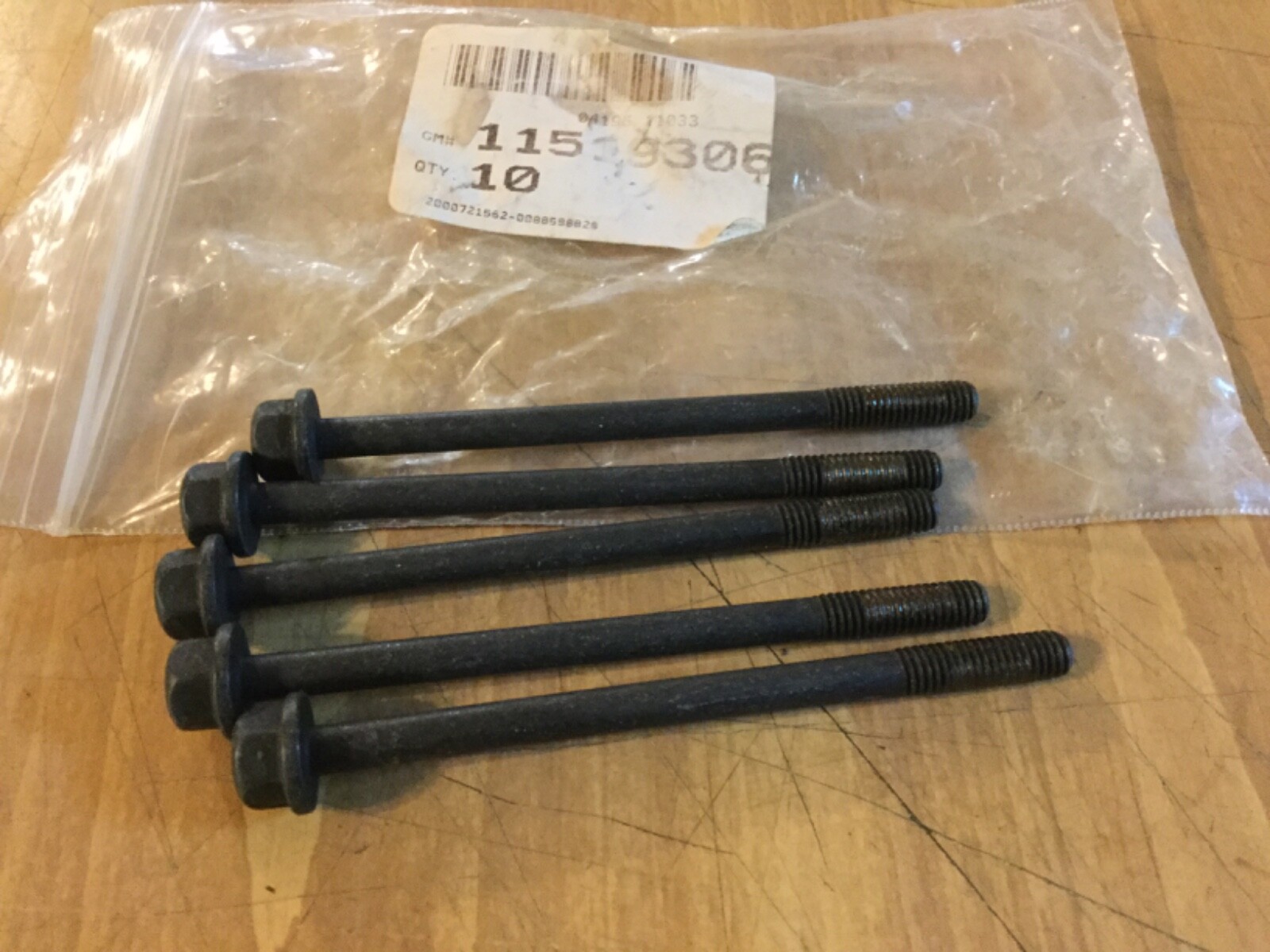 Genuine GM Head Bolt/Engine Cylinder Head Bolt 11519306 (Lot of 5) | eBay